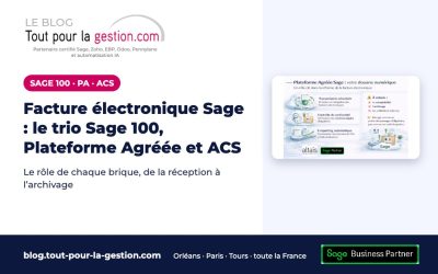 Facture électronique Sage : le trio Sage 100, Plateforme Agréée et ACS