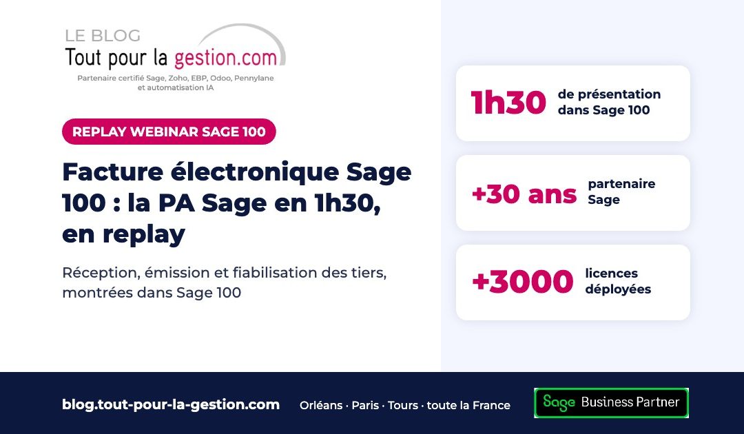 Facture électronique Sage 100 : la PA Sage en 1h30 (replay du webinar)