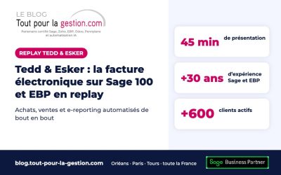 Tedd & Esker : la facture électronique sur Sage 100 et EBP en replay