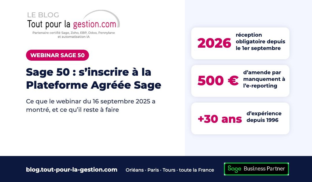 Sage 50 : inscription à la Plateforme Agréée Sage (webinar 16/09/2025)