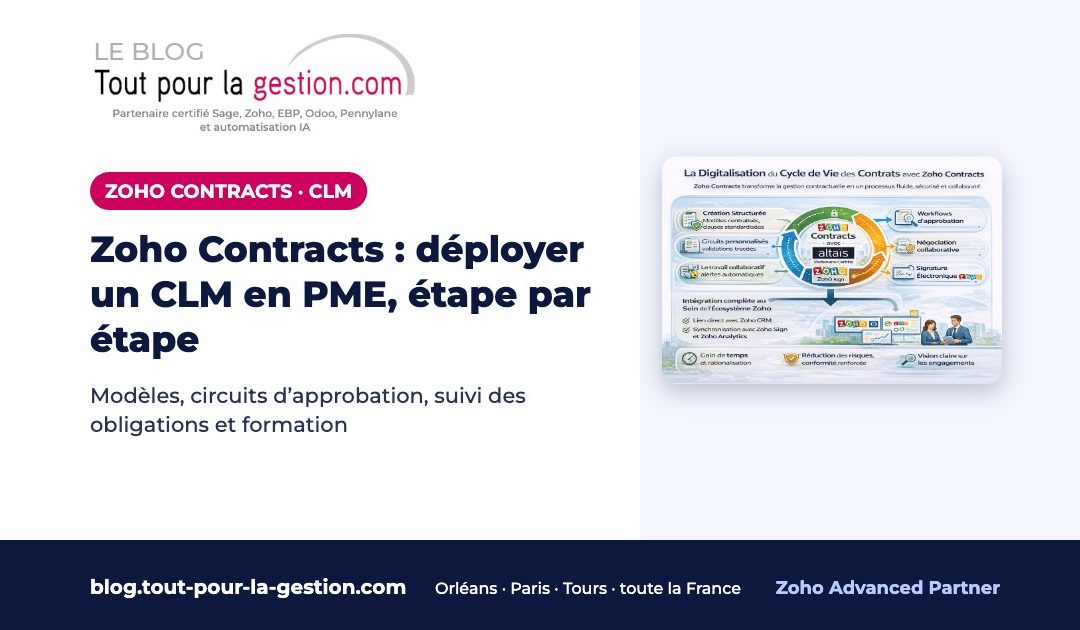 Zoho Contracts : déployer un CLM en PME, étape par étape