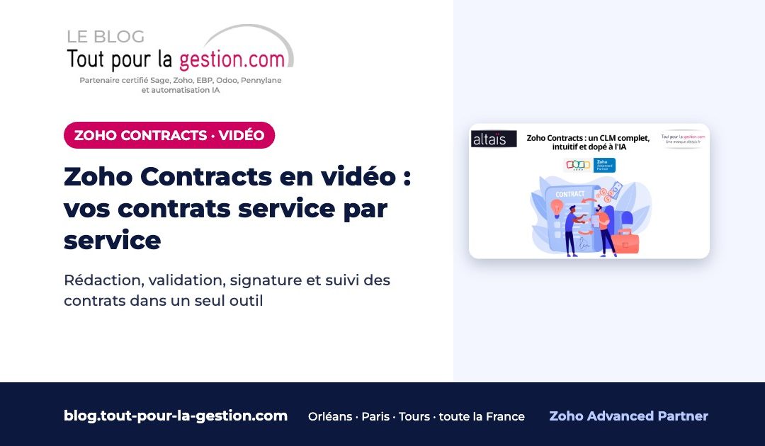 Zoho Contracts en vidéo : gérer vos contrats service par service