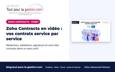 Zoho Contracts en vidéo : gérer vos contrats service par service