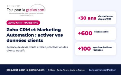 Zoho CRM et Marketing Automation : activer vos données clients