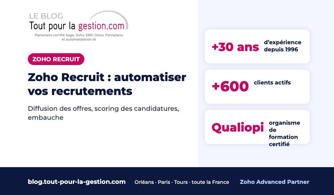 Zoho Recruit : automatiser vos recrutements, de l’offre à l’embauche