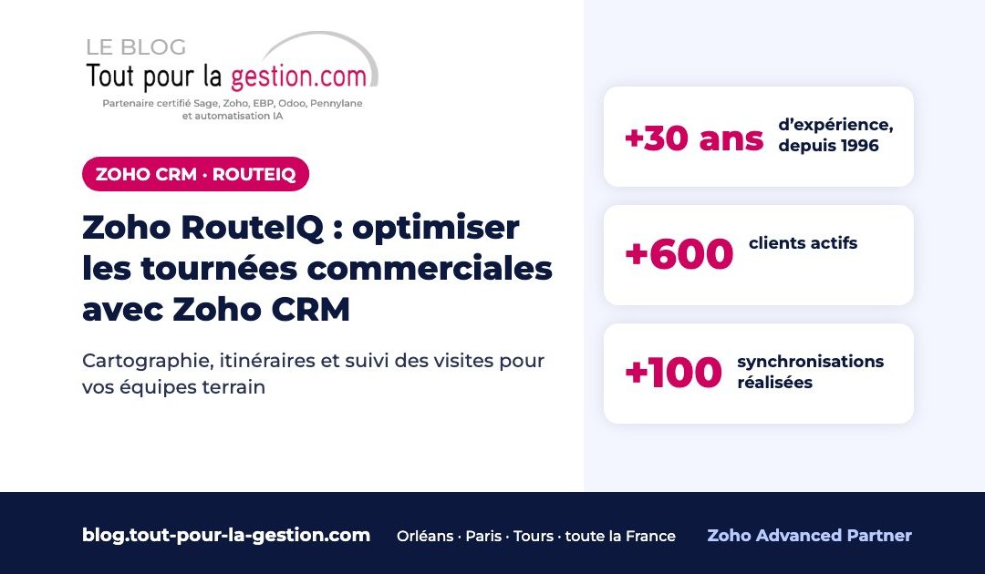 Zoho RouteIQ : optimiser les tournées commerciales avec Zoho CRM