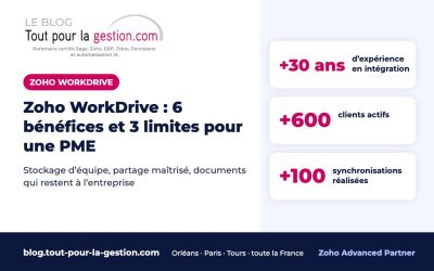 Zoho WorkDrive : 6 bénéfices concrets et 3 limites pour une PME
