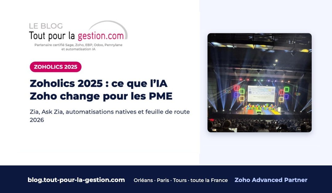 Zoholics 2025 : ce que l’IA Zoho change pour les PME en 2026